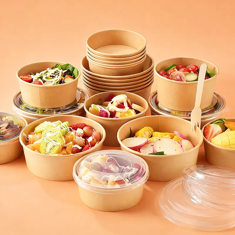 1000 ml Kraftpapier-Salatpapierschüssel