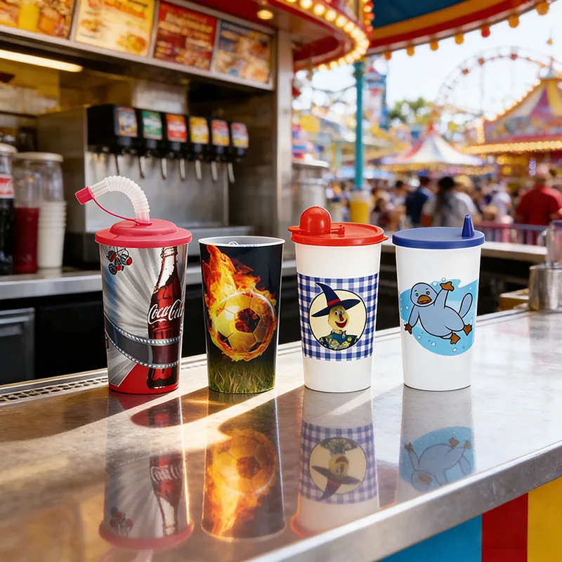 500 ml bedruckter Plastikbecher