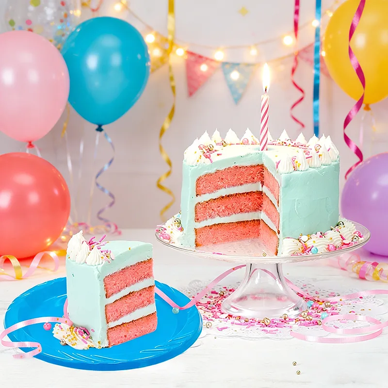 7-Zoll-Einweg-Plastikteller rund für Partys