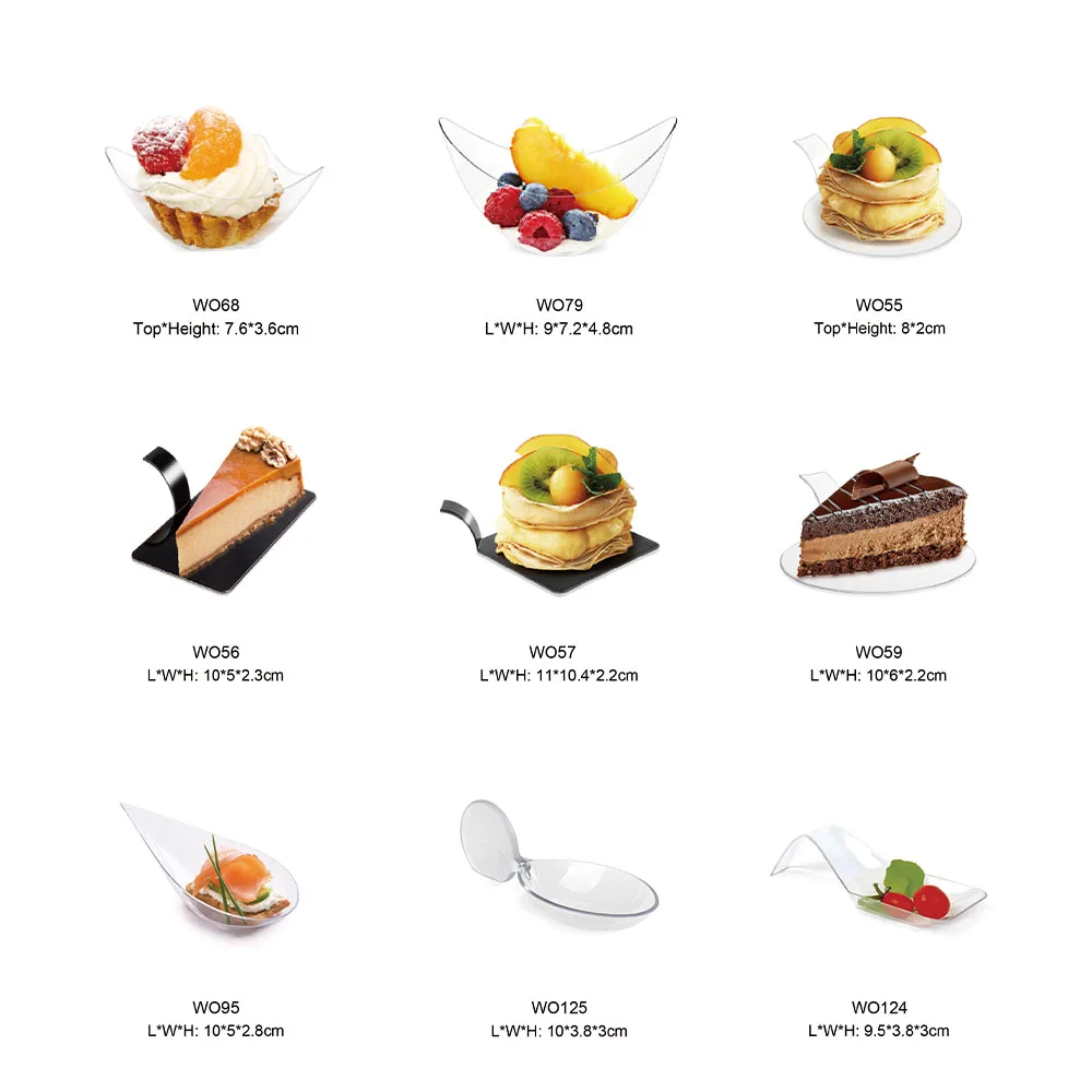 Special-shaped Dessert Plastic Cups
