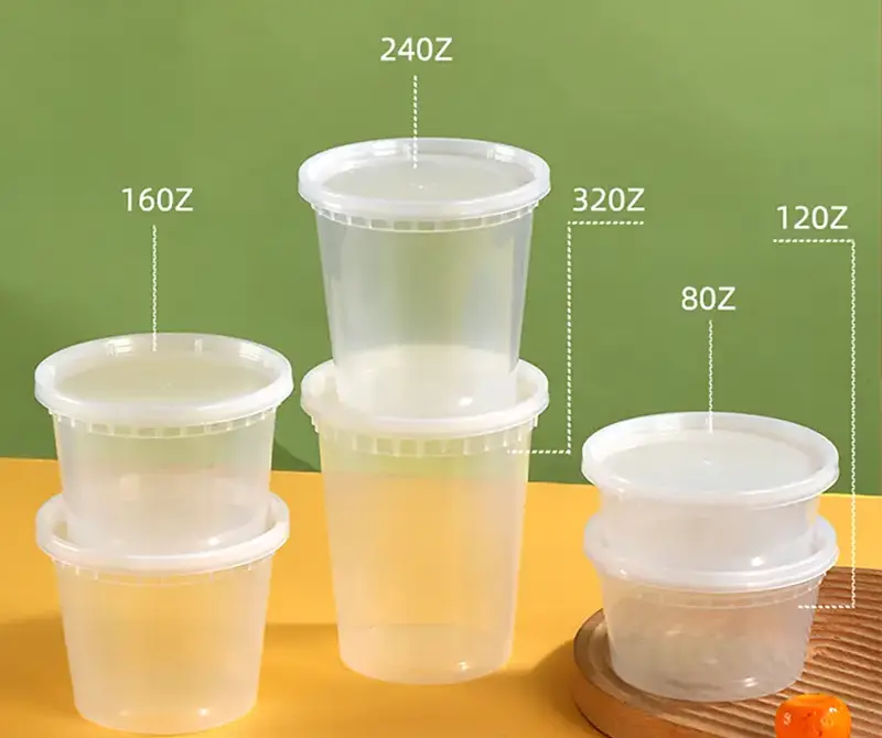 12oz Clear Round Deli Plastic Food Container